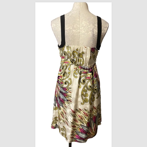 Anthropologie Alice & Trixie Wide Strap Summer Silk Dress Medium - Picture 2 of 7